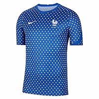 2022-2023 France Pre-Match Training Football Soccer T-Shirt Jersey (Hyper Cobalt)