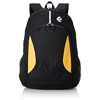 Converse Team Daypack Backpack, Water Repellent, Reflector Function, Capacity: 9.9 gal (37 L), Black/Yellow