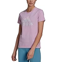 adidas Womens Cotton Graphic T-Shirt XS,Clear Lilac,X-Small