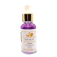 Luxury Body Oil Perfume Our Impression of J. Choo Fever Travel Size Sample Glass Roll-On 0.33 fl oz / 10ml Uncut and Long-lasting Fragrance Oil