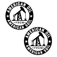 American Oil from American Soil - Funny Cute Sticker - Premium Gloss Permanent Vinyl Waterproof 6 Year Indoor Outdoor