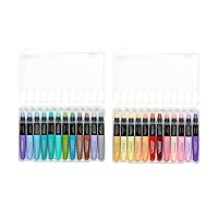 583-24 Pastel GEL STICK Set, Artist Pigment Crayons, 24 Unique Colors, Water Soluble, Creamy, and Odorless, Use on Paper, Wood, Canvas and more