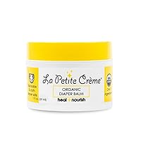 La Petite Creme French All-Natural Diaper Balm - Healing & Nourishing Diaper Cream - Gentle & Safe Baby Balm with USDA Certified Organic Beeswax and Olive Oil - Baby Essentials for Newborn (1 oz)