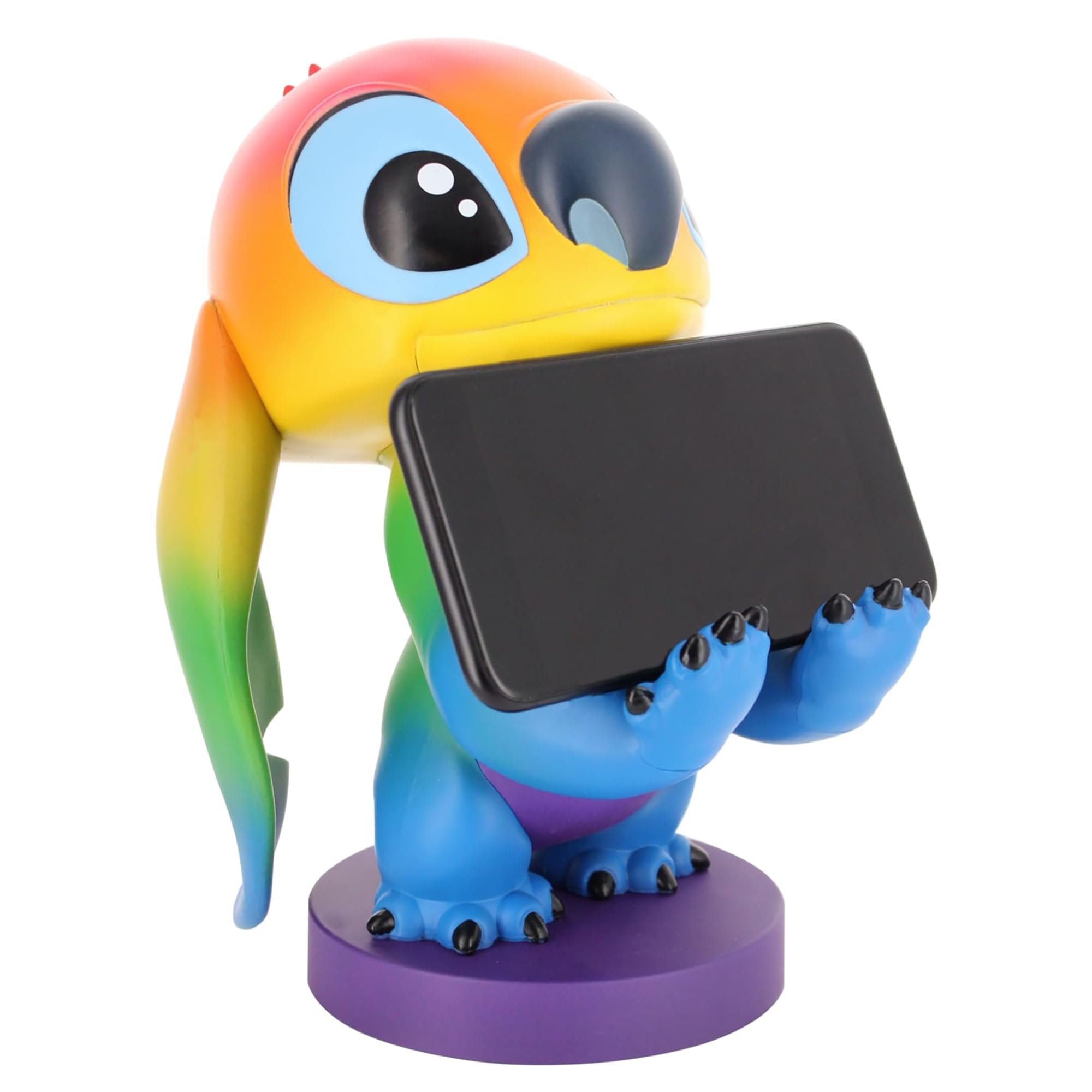 Exquisite Gaming Cable Guys: Lilo & Stitch Rainbow Stitch Mobile Phone & Gaming Controller Holder - Disney Figure