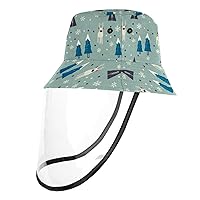 Sun Hats for Men Women Outdoor UV Protection Cap with Face Shield, 22.6 Inch for Adult Red Knitting Christmas