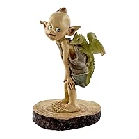 Top Collection Miniature Fairy Garden and Terrarium Statue, Garden Pixie Elf with Baby Dragon