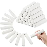 40 Pcs Jumbo Sidewalk Chalk Large Chalk for Kids Outdoor Art Non Toxic Washable Street Chalk for Adults Drawing Painting Graffiti Classroom Gift(White)