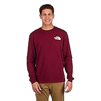 THE NORTH FACE Men's Long Sleeve Throwback Tee, Cordovan, X-Large