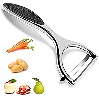 Vegetable Slicer Fruit Peeler for Kitchen Y Shape Swivel Peelers veggie, Carrot, Potato, with Non-Slip Handle & Sharp Blade, Good Grip Durable, Premium Stainless Steel, 5.75 x 2.95 0.87, (A239)