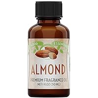 30 ml Oils – Premium Almond Fragrance Oil – Perfect for Diffuser, Perfume, Soap Making, Candles – 1 fl oz, 30ml