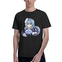 Anime That Time I Got Reincarnated As A Slime Man's T-Shirt Summer Casual O-Neck Short Sleeve Clothes