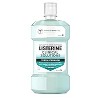 Listerine Clinical Solutions Teeth Strength Mint Oral Rinse, Daily Anticavity Fluoride Mouthwash to Repair Tooth Enamel, Strengthen Teeth & Help Prevent Tooth Decay, Alpine Mint, 500 mL