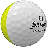 Srixon メンズ Z-Star Divide ゴルフボール '23 - ホワイト/イエロー
