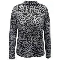 I-N-C Womens Animal Print Pullover Blouse