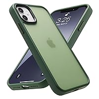 for iPhone 11 Phone Case, Shockproof for iPhone 11 Case, Military Grade Drop Protection, Protective Hard Back Slim Translucent Case for iPhone 11 6.1'', Frosted Green
