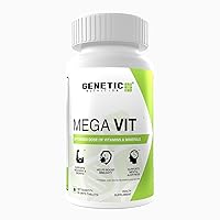 Mega VIT | Multivitamin Supplement with Optimized Dose of Vitamins & Minerals | Supports Recovery & Growth, Helps Boost Immunity, Supports Mental Alterness | 60 Veg Tablets