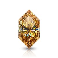 Loose Moissanite 2 Carat, Champagne Color Diamond, VVS1 Clarity, Dutch Marquise Cut Brilliant Gemstone for Making Engagement/Wedding/Ring/Jewelry/Pendant/Necklaces