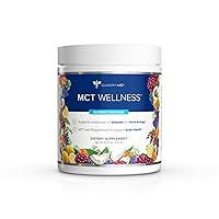 MCT Wellness Powder to Support Energy, Ketone Production and Brain Health, Keto Friendly, Sugar Free (30 Servings) (Blueberry Lemonade)