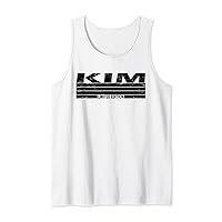 Kim Surname Limited Edition Retro Vintage Style Sunset Tank Top