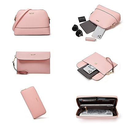 Women Fashion Handbags Wallet Tote Bag Shoulder Bag Top Handle Satchel Purse Set 4pcs