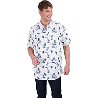 Club Room Mens Jack Linen Blend Tropical Print Button-Down Shirt