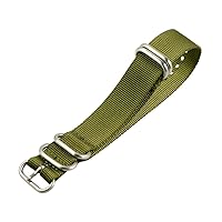 Clockwork Synergy® - 5 Ring Heavy NATO Brushed Steel Watch Strap Bands