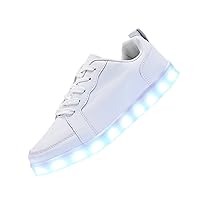 Led Shoes for Men Women Light Up Sneakers Shoes Low Tops USB Charging Glowing Luminous Sneakers for Festivals, Christmas, Halloween, New Year Party