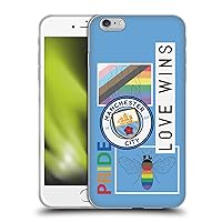 Head Case Designs Officially Licensed Manchester City Man City FC Collage Pride Soft Gel Case Compatible with Apple iPhone 6 Plus/iPhone 6s Plus