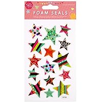 Eight Station FOS-006A Stickers, Foam Stickers, Stars, Set of 3
