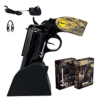 Realtree® Electric Gun Wine Bottle Opener - Open your Wine Bottle Fast with this New Corkscrew - Great Gift for Gun Enthusiasts and Wine Lovers. Foil Cutter and Charging Base Included. (Black)