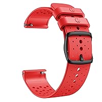 Official Silicone Wristband Straps for Polar Vantage M Sport Smart Watch Replacement Band Man Woman Bracelet Correa (Color : Red, Size : for Polar Vantage M)