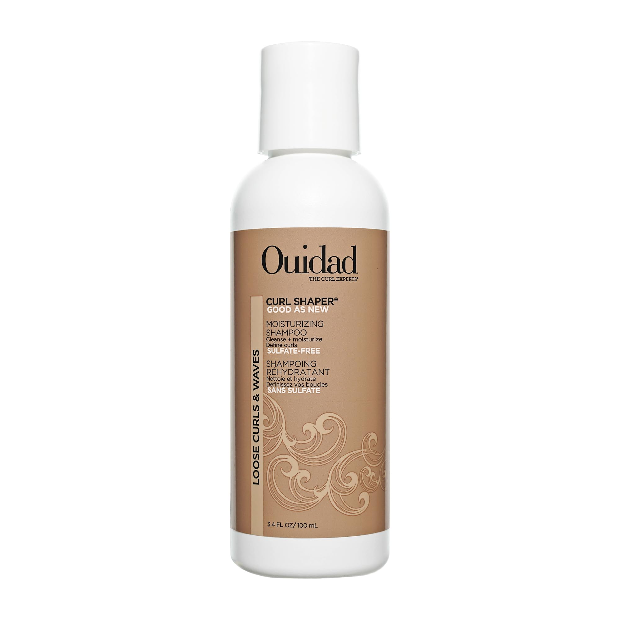 Ouidad Mini Curl Shaper Good As New Moisturizing Shampoo for Loose Curls and Waves - Sulfate Free - Travel Size 3.4 Fl Oz