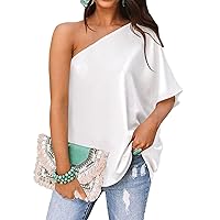 MIHOLL Womens Sexy Off Shoulder Short Sleeve Casual Summer Tops Shirts Blouse