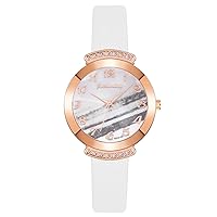 Women Watch with Colorful Dial, Casual Quartz Exquisite Leather Belt Band Ladies Flower Rhinestone Watch, Gift for Mother's Day, Birthday and Anniversary