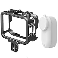 Aluminium Frame Cage Compatible for Insta360 GO3 Metal Durable Housing Cage Protective Case Cover for Insta 360 GO 3 Action Camera Accessories