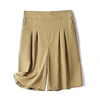 2024 Dress Shorts for Women High Waisted Business Casual Outfits for Work Summer Pleated Dressy Shorts Tailored Suit