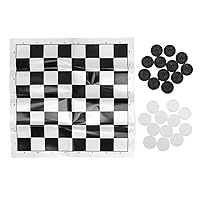 Board Checkers for Board Games & Rec Rooms,Checkers Set,Black and White Checkers Set for Kids, Teens, Adults, & Seniors,Portable Table Kids Board Games Sets, board games checkers jumbo checkers