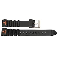 TIMEX TX470381 - Replacement Watch Strap [Black Resin]
