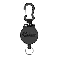 KEY-BAK SECURIT Heavy Duty Retractable Key Holder with a Retractable Kevlar Cord Secures Keys, Gear