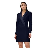 Adrianna Papell Women's Crepe Tuxedo Sheath Dress