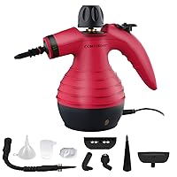Handheld Steam Cleaner by Comforday - Multi-Purpose Pressurized Steam Cleaner with Fit Lock for Stain Removal, Carpet and Upholstery Cleaning - 9-Piece Accessory Kit Included (Upgrade)
