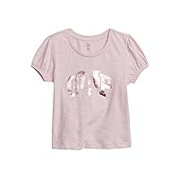 Baby Girls' Short Puff Sleeve Graphic Tee T-Shirt