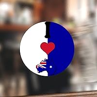 I Love My Country Laptop Stickers 50 Pieces Australia Flag Vinyl Stickers Patriotic Gift Peel and Stick Sticker Labels Sticker Vinyl Computer Cup Stickers Aesthetic Adults Stuff 3inch
