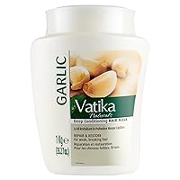 Vatika Naturals Hair Mask - Natural Solution for Deep Conditioning - Nourishing Hair Mask for Dry, Damaged Hair - Revitalize and Rejuvenate for Weak Breaking Hair - With Garlic Extracts (1KG)