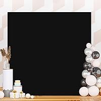 Square Arch Stand Cover 6.6x6.6FT Black Wedding Arch Backdrop Cover Arch Wall Backdrop Covers Spandex Arch Covers for Square Frame Backdrop for Birthday Anniversary Arbor Balloon Decoration