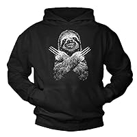 MAKAYA Funny Hoodie for Boys/Men - Cool Graphic Design - Hooded Sweatshirt Sloth