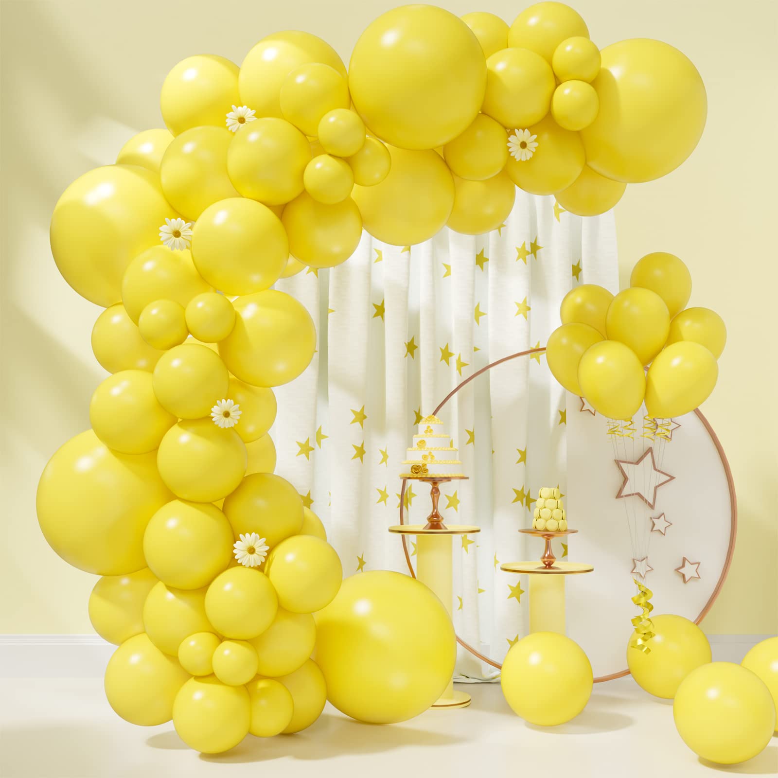 Mua Yellow Balloons Garland Arch Kit 85pcs 5/10/12/18 Inch Yellow ...