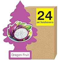LITTLE TREES Air Fresheners Car Air Freshener. Hanging Tree Provides Long Lasting Scent for Auto or Home. Dragon Fruit, 24 Air Fresheners