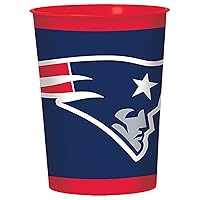 New England Patriots Favor Cup - 16 oz. (1 Pc.) - Durable Material - Perfect for Game-Day Drinks and Fan Gatherings