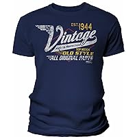 80th Birthday Gift Shirt for Men - Vintage 1944 Aged to Perfection - Racing-80th Birthday Gift